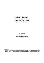 JETWAY MM21 Series User Manual preview