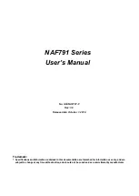 JETWAY NAF791 Series User Manual предпросмотр