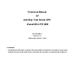 JETWAY NF9T Series Technical Manual предпросмотр