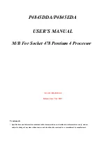 Предварительный просмотр 1 страницы JETWAY P4845DDA User Manual