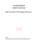 JETWAY P4XFMR2A User Manual предпросмотр