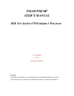 JETWAY PM2M User Manual preview