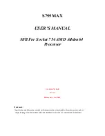 JETWAY S755MAXR1A User Manual предпросмотр