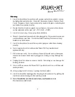 Preview for 3 page of Jewel-Jet Steam Cleaner Operating/Safety Instructions Manual