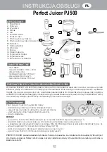 Preview for 3 page of JEWEL Perfect Juicer PJ500 Operating Instructions Manual