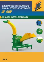 Предварительный просмотр 1 страницы JF JF 40P Operation & Technical Manual