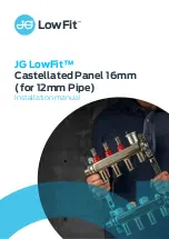 Предварительный просмотр 1 страницы JG LowFit Castellated Panel 16mm Installation Manual