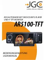 JGC AR5100-TFT User Manual preview