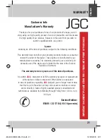 Предварительный просмотр 21 страницы JGC JGC-ML-400 User Manual