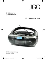 Preview for 1 page of JGC JGC-RRMP-670 USB User Manual