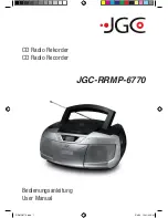 Preview for 1 page of JGC JGC-RRMP-6770 User Manual