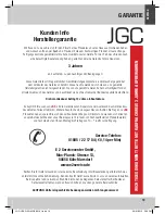 Предварительный просмотр 19 страницы JGC JGC-URCD-20 User Manual