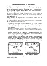 Preview for 2 page of JGC Jupiter Soccer Series Maintenance Instructions