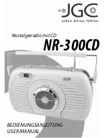 Preview for 1 page of JGC NR-300CD User Manual