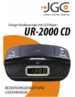 Preview for 1 page of JGC UR-2000 CD User Manual