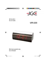 JGC UR-220 User Manual preview