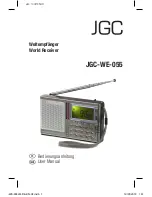 Preview for 1 page of JGC WE-055 User Manual