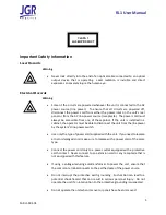 Предварительный просмотр 11 страницы JGR RL1 User Manual