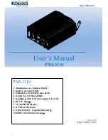 Preview for 1 page of JHCTech PMI-3110 User Manual