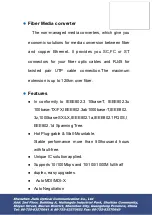 Preview for 2 page of Jiafu JFMC-SSE331-10 User Manual