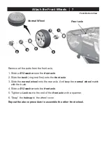 Предварительный просмотр 9 страницы Jiajia AUDI Q7 SUV Owner'S Manual With Assembly Instructions