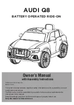 Jiajia AUDI Q8 Owner'S Manual With Assembly Instructions preview