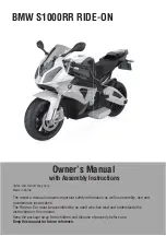 Jiajia BMW S1000RR RIDE-ON Owner'S Manual With Assembly Instructions preview