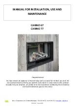 Jide CARINO 67 Manual For Installation, Use And Maintenance preview