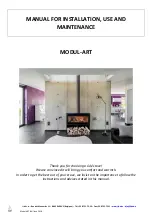 Preview for 1 page of Jide MODUL-ART Manual For Installation, Use And Maintenance