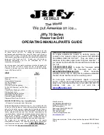 Предварительный просмотр 1 страницы Jiffy 70 Series Operating Manual