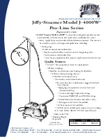 Jiffy J-4000W Specifications preview