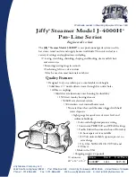 Jiffy Pro-Line J-4000H Specifications предпросмотр