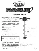 Preview for 1 page of Jiffy ROGUE 58 Operating Manual