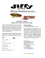 Preview for 1 page of Jiffy STX Pro Lectric 45 Operating Manual/Parts Manual