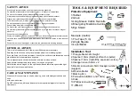 Предварительный просмотр 3 страницы Jimmy at work SPR10012 Instruction Manual