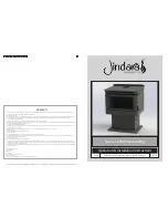 Preview for 1 page of Jindara Barossa SRS2 Freestanding Operation & Installation Instructions