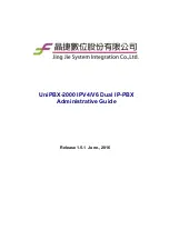 JING JIE UniPBX-2000 Administrative Manual preview