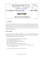 Jinyoung Contech SX1700 User Manual предпросмотр