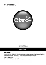 Jiuzhou Claro Use Manual preview
