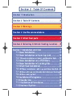 Preview for 3 page of JJ Cole newport via i470 Instruction Manual