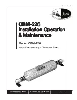 Preview for 1 page of JJM Boiler Works CBM-226 Installation Operation & Maintenance