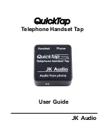 JK Audio QuickTap User Manual preview