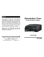 JK Audio RemoteAmp Three User Manual предпросмотр