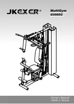 Preview for 1 page of JKEXER MultiGym G9985C Owner'S Manual