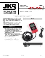 JKS J-CAL Installation Instructions preview