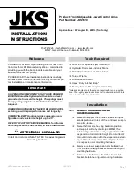 Предварительный просмотр 1 страницы JKS JKS1610 Installation Instructions