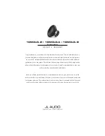 Preview for 1 page of JL Audio 10W3v3-2 Owner'S Manual