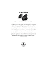 JL Audio 12W1v3-2 Owner'S Manual preview