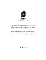 Preview for 1 page of JL Audio 12WOv3-4 Owner'S Manual