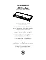 JL Audio 450/4V2 Owner'S Manual предпросмотр